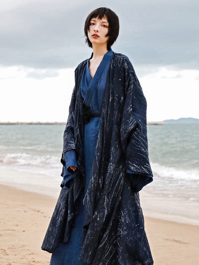 Vestido Cardigan Hanfu Tres Piezas - Elegancia Tradicional Moderna