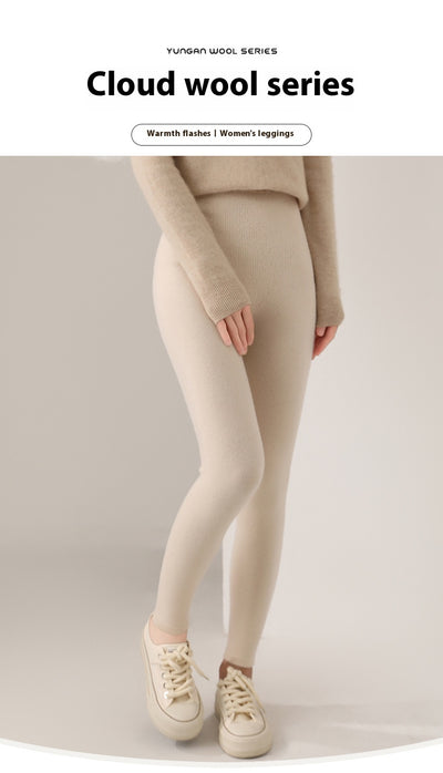 Leggings Térmicos de Lana Tejida sin Costuras - Cintura Alta Reductora - Image 26