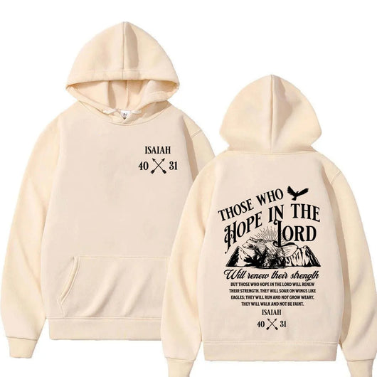 Sudaderas con Estampado de Letras Cristianas Jesús para Hombre y Mujer - Image 20