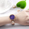 Reloj Acero Inoxidable Luminoso Resistente al Agua con Cierre Mariposa