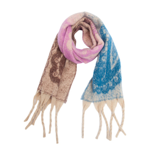 Bufanda Jacquard Paisley con Flecos Gruesos - Image 12