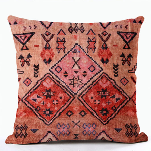 Funda de Almohada Bohemia con Estampado Étnico - Image 27