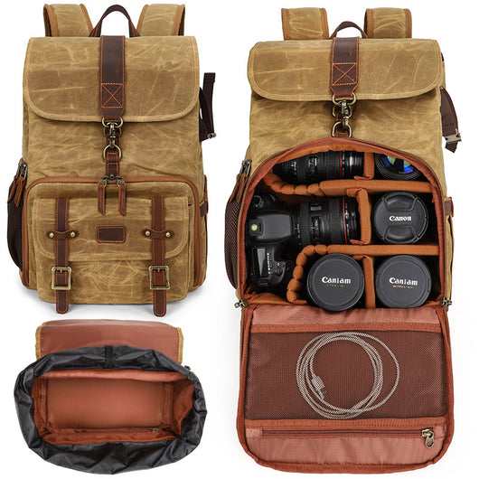 Bolsa de Cámara Canvas Minimalista para SLR Digital y Accesorios - Image 5