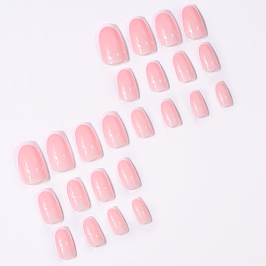 Uñas Postizas Cuadradas Cortas - 24 Piezas Removibles en Caja - Image 12
