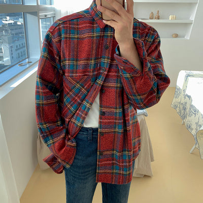 Camisa Cuadros Manga Larga Estilo Casual Moderno - Image 5