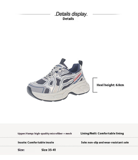 Zapatos Deportivos Mujer Malla Transpirable Base Reforzada Gris - Image 8