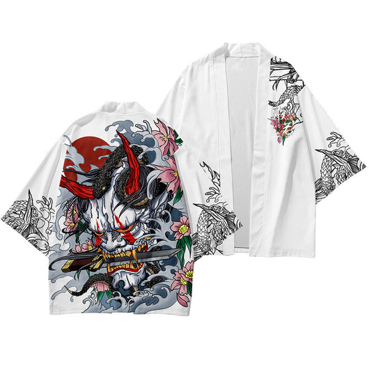 Cardigan Kimono Daoist con Mangas 3/4 - Elegancia Asiática Versátil - Image 11