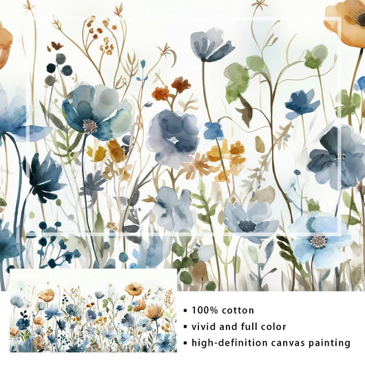 Cuadro de Flores Acuarela Pintado a Mano - Lienzo Decorativo para Sala y Comedor - Image 7