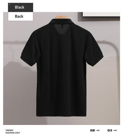 Camisa Ejecutiva Slim Fit de Manga Corta con Cuello Solapa - Image 24