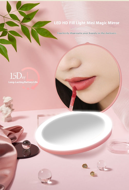 Espejo de Maquillaje LED Portátil con Luz Luminosa - Image 12