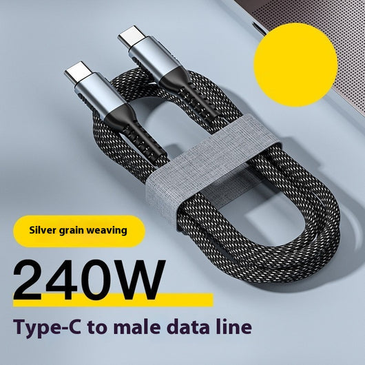 Cable de Carga Rápida 240W con Tejido Resistente