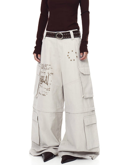 Pantalones Cargo Sueltos con Bolsillos Removibles - Image 3