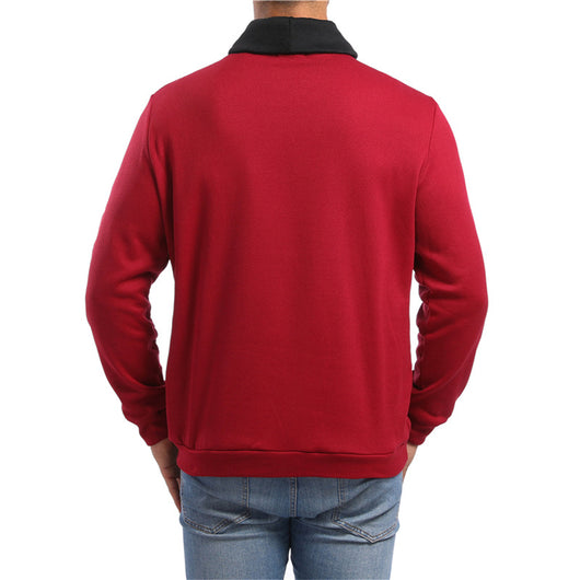 Suéter Pullover Casual con Combinación de Colores para Hombre - Image 10