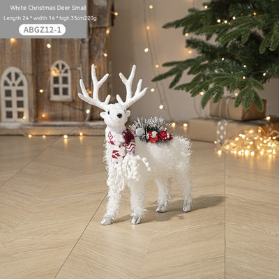 Adorno Navideño Reno Blanco David - Decoración para Árbol y Escaparates - Image 3