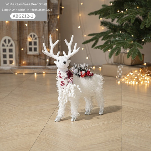 Adorno Navideño Reno Blanco David - Decoración para Árbol y Escaparates - Image 3