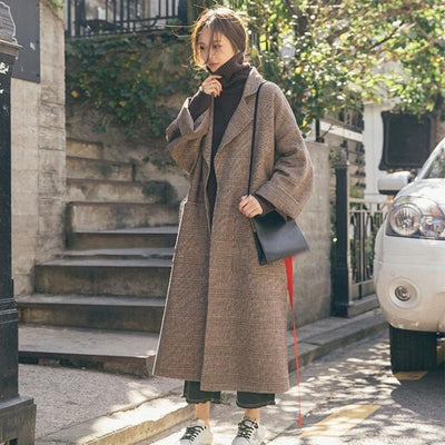 Abrigo Cuadrille de Moda para Otoño e Invierno