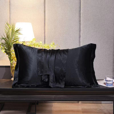 Funda de Almohada en Seda de Hielo Simple para el Hogar - Image 21