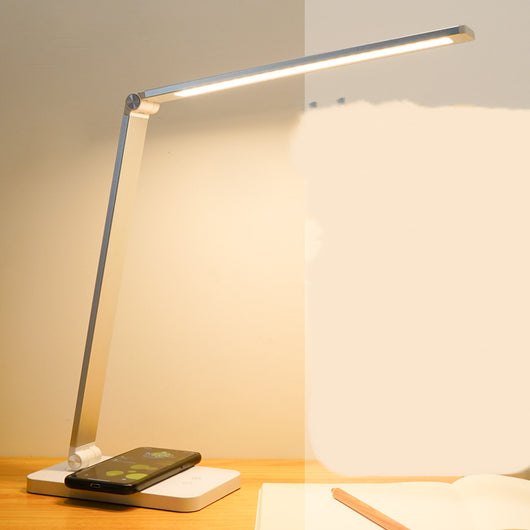 Lámpara de Escritorio LED con Protección Ocular y Carga Inalámbrica Dual - Image 11