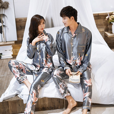 Pijama Unisex Cardigan Casual de Manga Larga - Image 5