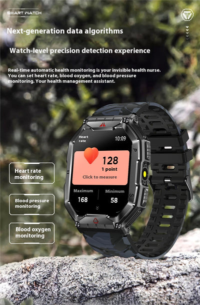 Reloj Inteligente KR82 con Llamadas Bluetooth, Monitor Cardíaco y Presión Arterial - Image 19