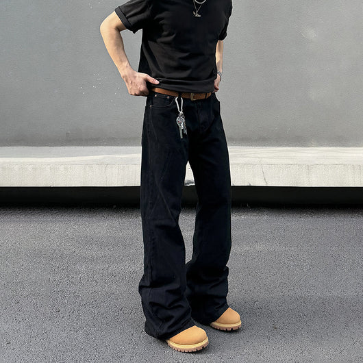 Jeans Skinny Negros Desgastados Retro para Hombre - Corte Favorecedor - Image 6