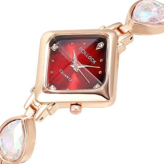 Reloj de Cuarzo de Lujo con Diamantes Incrustados - Image 9