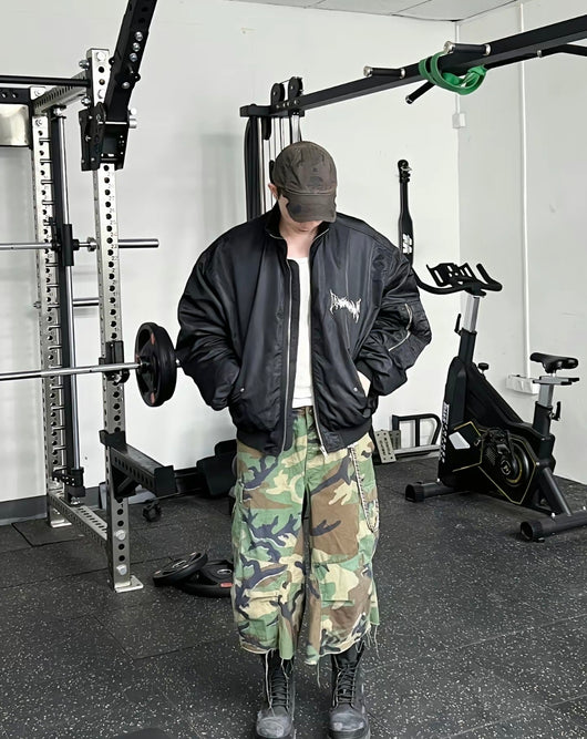 Pantalones Cortos Camuflaje Multipieza con Costuras Perfiladas - Image 6