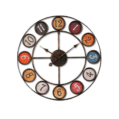Reloj de Pared Retro Minimalista en Hierro - Diseño Industrial Moderno - Image 5