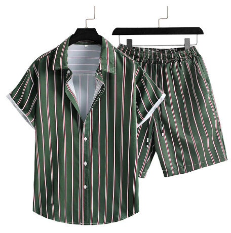 Conjunto Casual de Cardigan y Shorts con Estampado Digital - Image 15