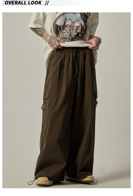 Pantalones Rectos Amplios de Diseño Trendy para Hombre - Versátiles y Cómodos - Image 10