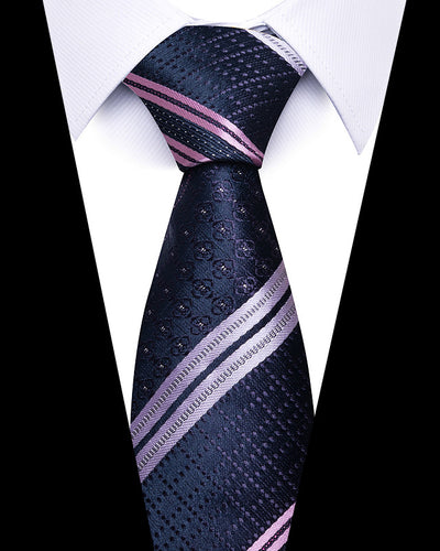 Corbata Ejecutiva a Rayas 8cm - Elegancia Profesional - Image 73