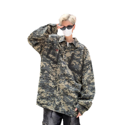 Camisa Vintage de Camuflaje Estilo Americano para Hombre Primavera - Image 5