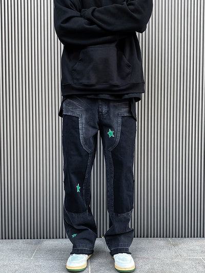 Pantalones Cargo Stacked con Parches Lumberjack Retro - Image 10