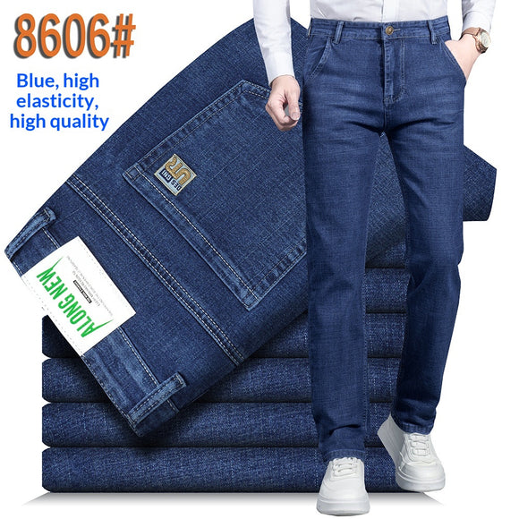 Jeans Ejecutivos de Verano para Hombre - Corte Recto Elástico y Cómodo