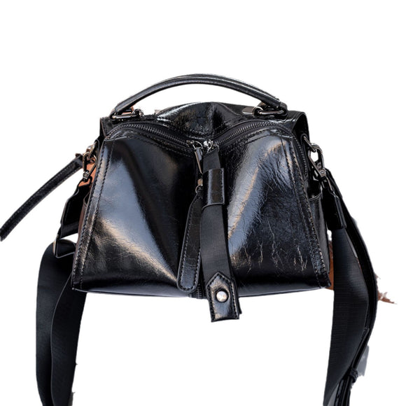 Bolso Bandolera de Cuero Curtido al Óleo para Mujer - Diseño Elegante y Sofisticado