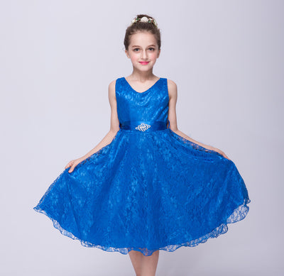 Vestido de Encaje Elegante para Niñas - Estilo Europeo y Americano - Image 12