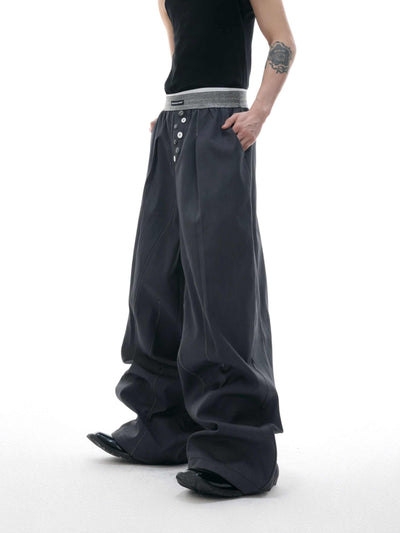 Pantalón Casual Relajado con Diseño de Botones Abiertos - Image 4