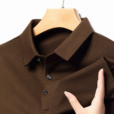 Camiseta Jacquard Manga Larga Otoño para Hombre Joven y Adulto - Image 4