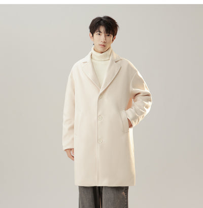 Abrigo de Lana Estilo Coreano Cuello Solapa Elegante - Image 14