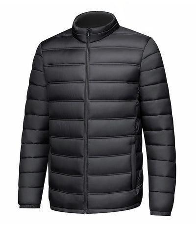 Chaqueta Acolchada de Algodón con Cuello Alto y Cierre - Image 8