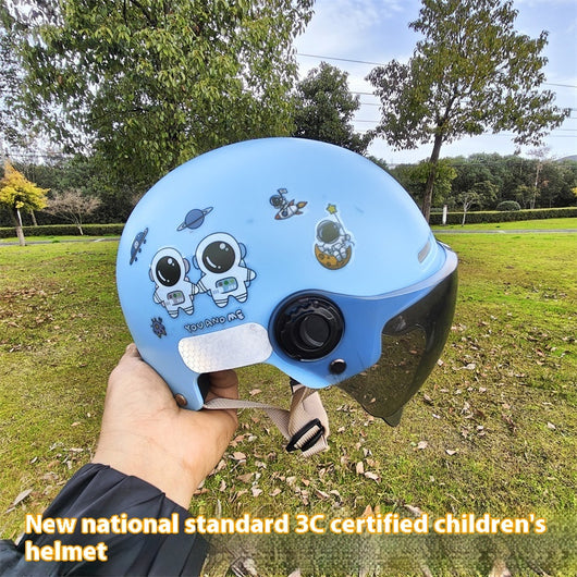Casco Moto Eléctrica con Protección Solar para Niños y Niñas - Image 27