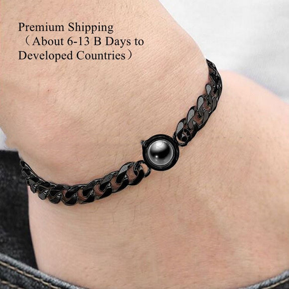 Pulsera Personalizada para Hombre Diseño Círculo M