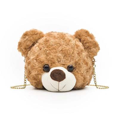 Bolso Bandolera Peluche Cabeza de Osito - Image 9