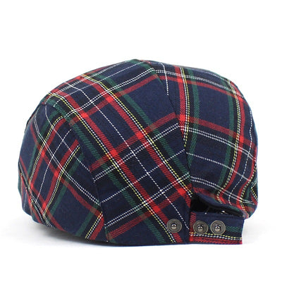 Gorra Pintor de Cuadros con Contraste a Cuadros para Mujer - Image 6
