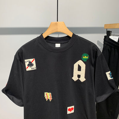 Camiseta Estampada con Bordado para Hombre - Image 8