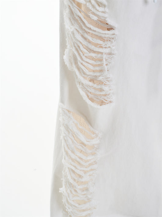 Pantalones Anchos Rotos para Mujer - Diseño Casual Desenfadado - Image 15