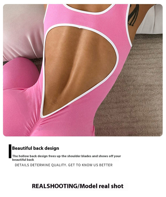 Enterizo Deportivo Yoga Sin Mangas Secado Rápido Ajustado - Image 19