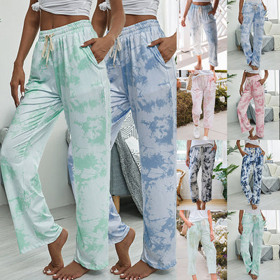Pantalones de Cintura Alta con Estampado Tie-Dye - Image 7