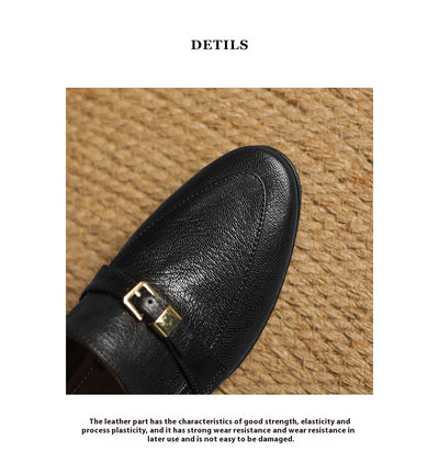 Zapatos de Cuero Británicos con Tacón Bajo de 3cm - Estilo Casual Primavera para Mujer - Image 19