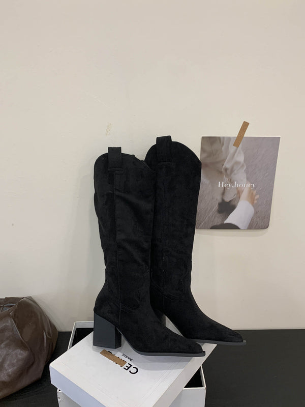 Botas Vaqueras Vintage Estilo Francés Color Café - Image 6